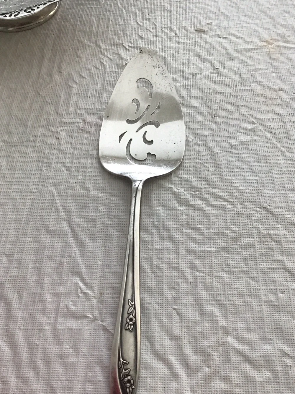 Classic Silver-plated Pierced Server - 1950’s